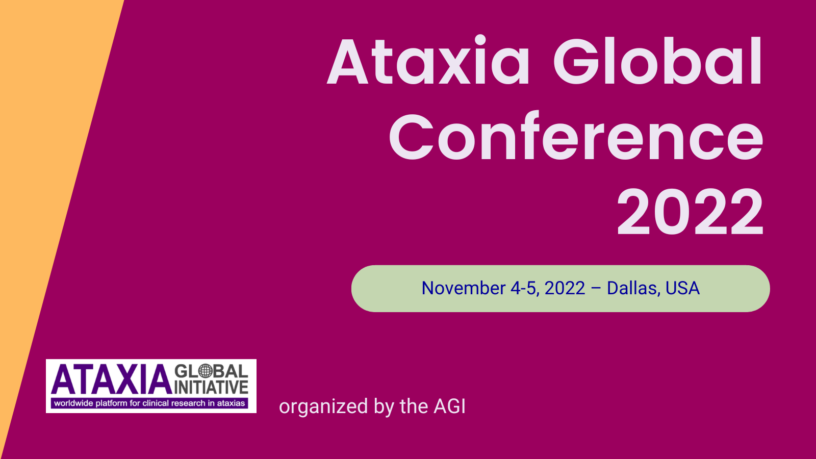 Ataxia Global Conference 2022